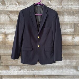 Chaps Navy Blazer with Gold Buttons